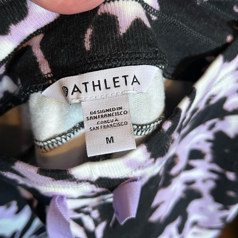 ATHLETA WILLOW ELFIN PURPLE DRAWSTRING WAISTBAND BALANCE JOGGER & TOP - Picture 4 of 4